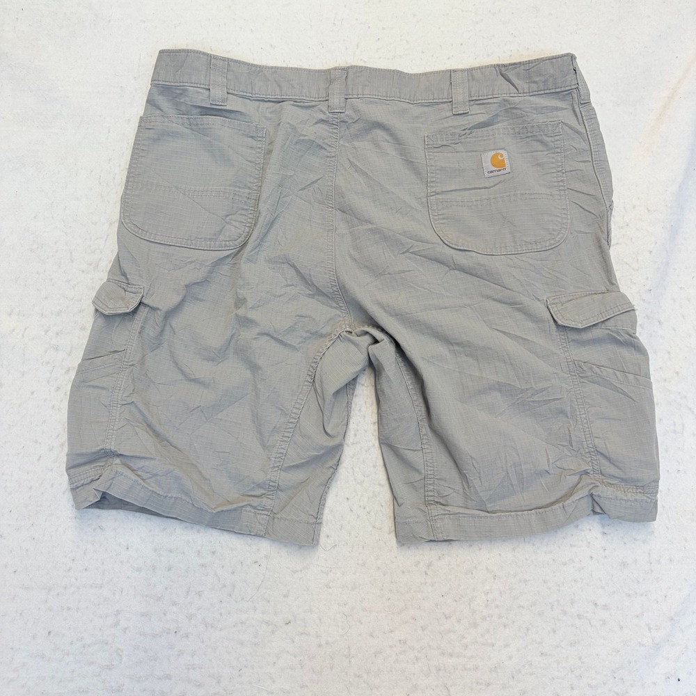 Carhartt Cargo Shorts Mens 44 Gray Relaxed Fit Ripstop 103543-066